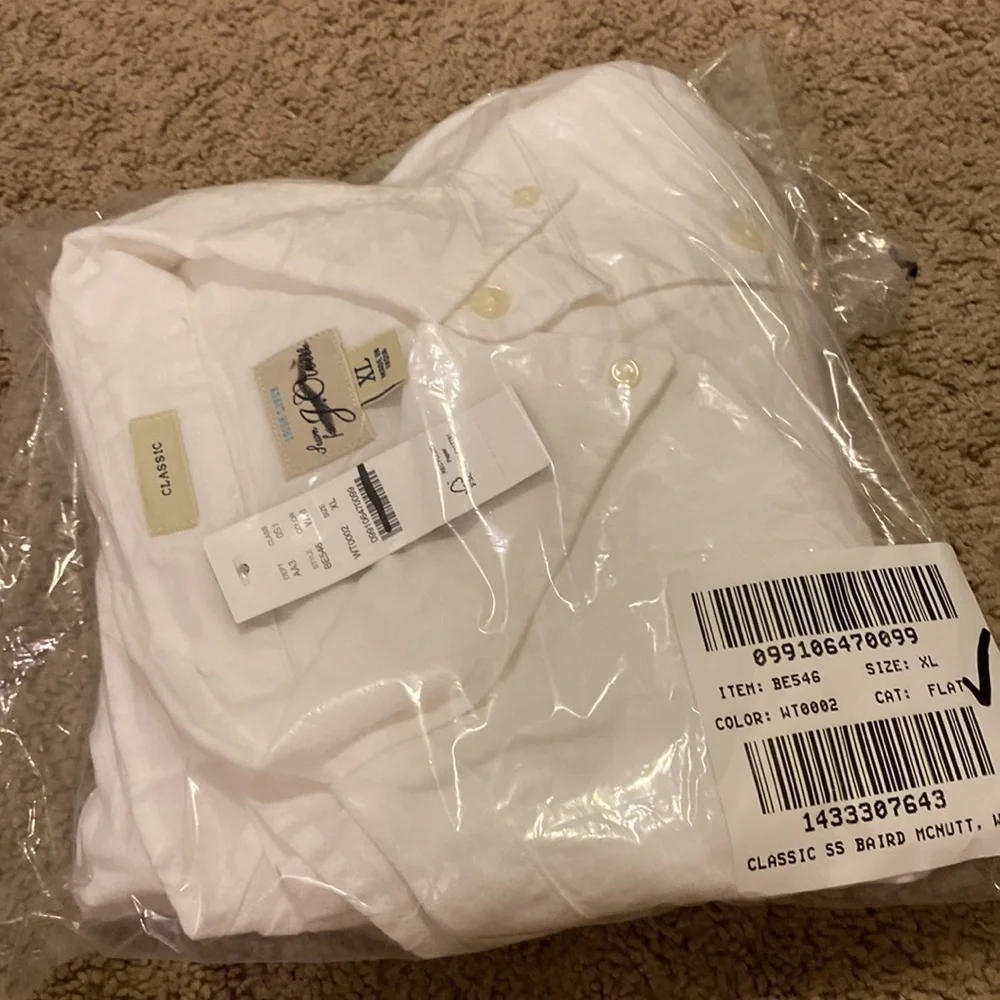 J Crew Short-sleeve Baird McNutt Irish linen shirt BE546
